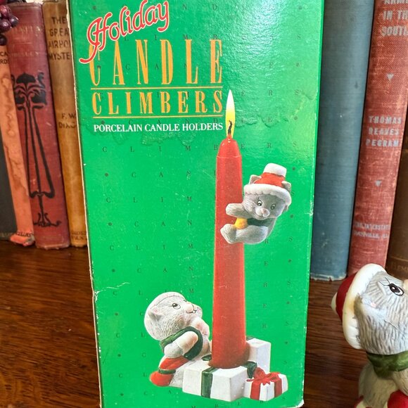 🎄3/$20‼️NIB Vintage Cat Candle Climber - Picture 6 of 12
